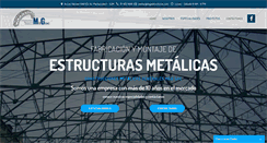 Desktop Screenshot of mgestructuras.com